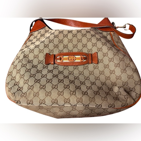 Gucci Beige and Burgundy Hobo Bag - Picture 10 of 10